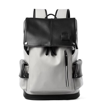 Backpack | backpack | waterproof | vegan leather | black gray