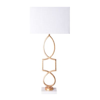 WHITE/GOLD TABLE LAMP II