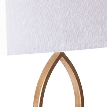 LAMPE DE TABLE BLANCHE/OR II 3