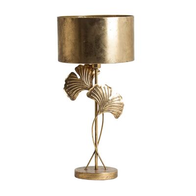 OLD GOLD LEAVES TABLE LAMP