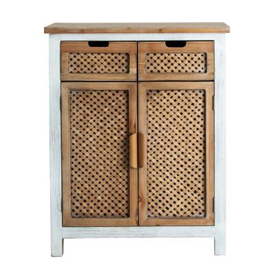 ZAEL CONSOLE BLANC/NATUREL