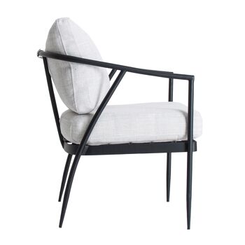 FAUTEUIL LLERENA NOIR/GRIS 3