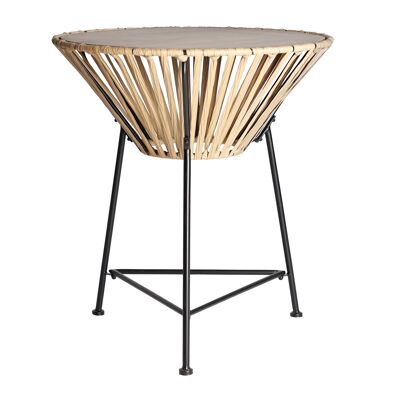 MEZE SIDE TABLE BLACK/NATURAL