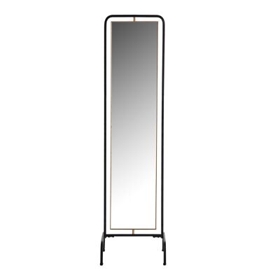 BLACK/GOLD STAND MIRROR