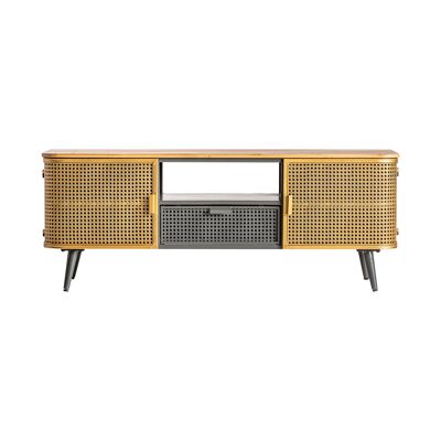 MUEBLE TV VARESE GRIS/ORO