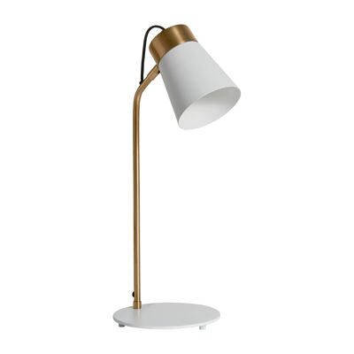 ALICENA WHITE/GOLD TABLE LAMP