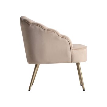 FAUTEUIL RAALTE CRÈME/OR 3