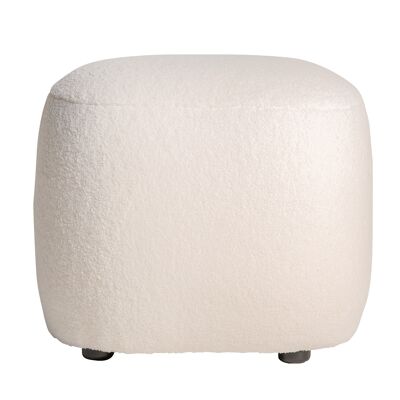 WINSUM BOUCLÉ FOOTREST WHITE I