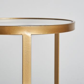 BLEG BLANC/OR TABLE D'APPOINT II 4