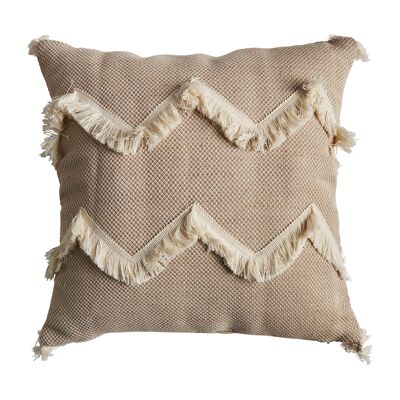 TEOSK BEIGE EMBROIDERED CUSHION