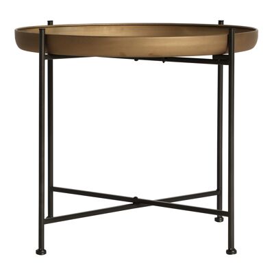 BAMBERG SIDE TABLE BLACK/OLD GOLD