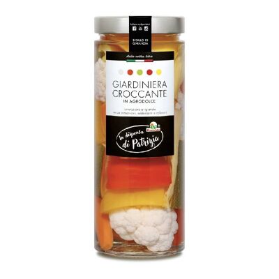 GIARDINIERA CROCCANTE IN AGRODOLCE 1030g, , 100% ITALIA