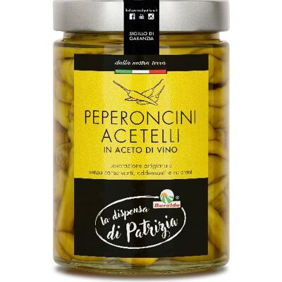 PEPERONCINI ACETELLI IN ACETO DI VINO 440g, , 100% ITALIA