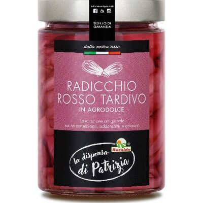 RADICCHIO ROSSO TARDIVO IN AGRODOLCE 510g, 100% ITALIA