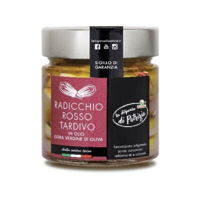 RADICCHIO ROSSO TARDIVO IN OLIO E.V.O. 210g, 100% ITALIA