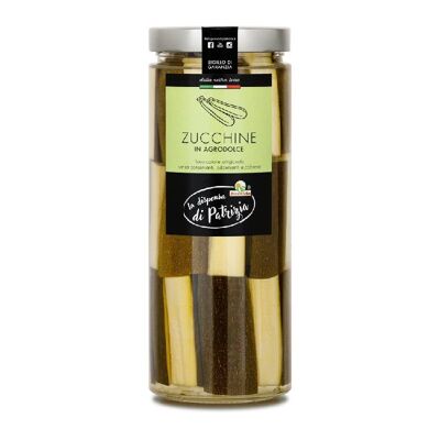 ZUCCHINE IN AGRODOLCE 980g, 100% ITALIA, ARTIGIANALE