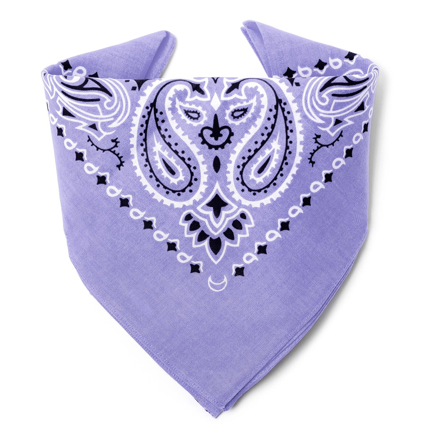 Le BANDANA Parme par KARL LOVEN qualité supérieure en coton premium et emballage Kraft Individuel