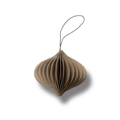 SUSTAIN folded ornament, onion macchiato