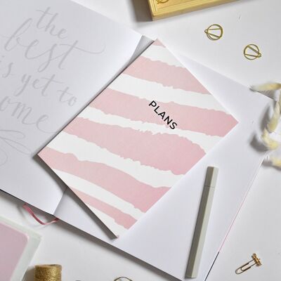 A5 Notebook Zebra Print Pink