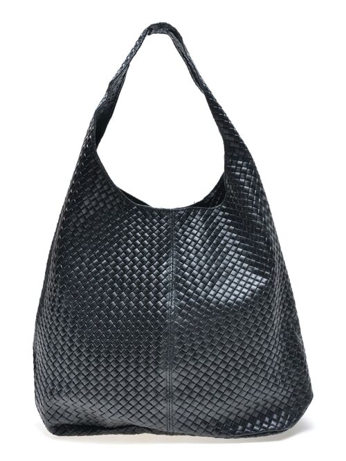 AW22 MG 8063 NERO Shopper Bag