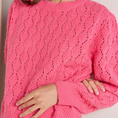 Mae Raspberry Sweater