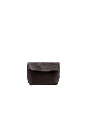 Pochette Small en cuir Chocolat 1