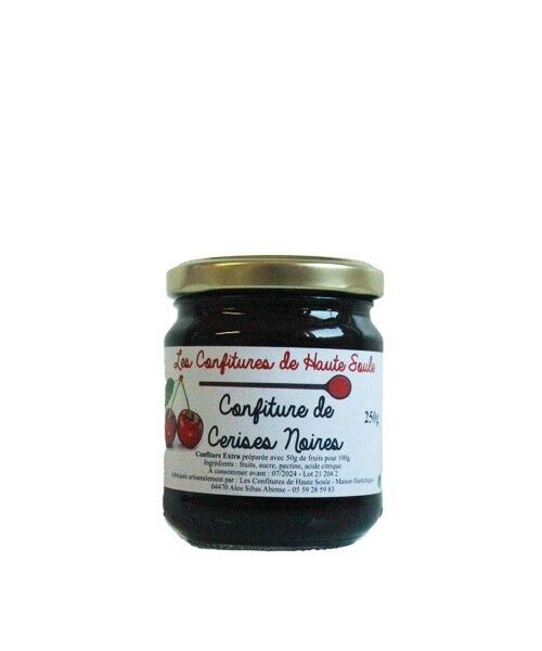 Schwarze Kirschmarmelade 250 g