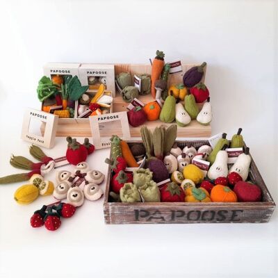 FRUITS AND VEGETABLES PACK - PAPOOSE TOYS