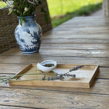 Plateau rectangulaire en bambou Tea Soul 3