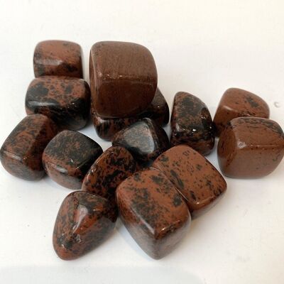 Getrommelte Kristalle, 250-g-Packung, Mahagoni-Obsidian