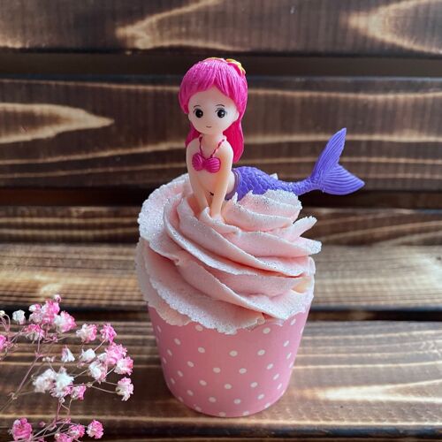 Badecupcake #Erdbeere - Meerjungfrau