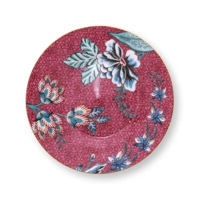 PIP - Flower Festival Raspberry Petit Four Plate - 12cm