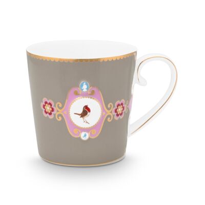 PIP - Love Birds Grand mug Médaillon - Kaki - 250ml