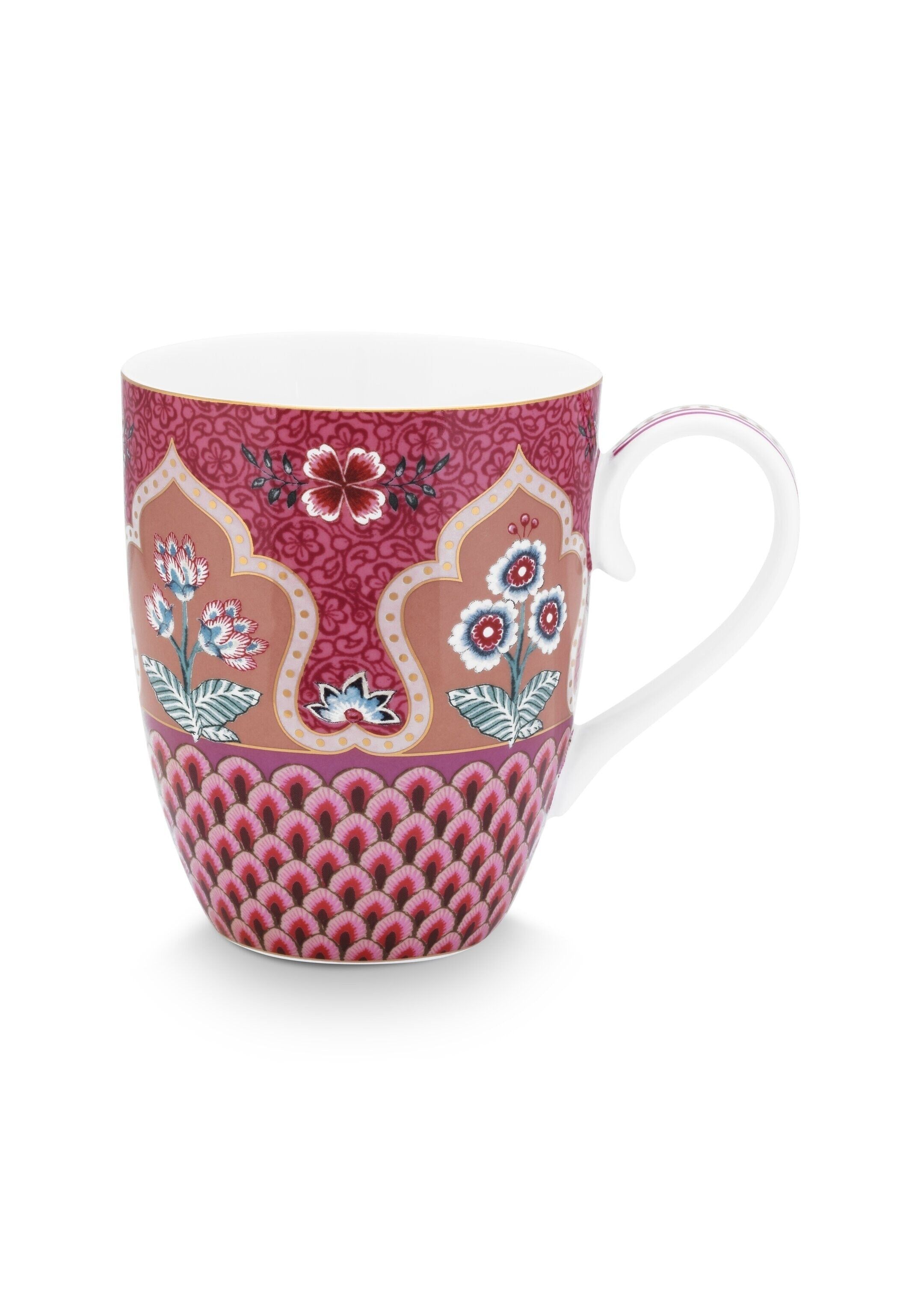 Taza grande con diseño de vieira y frambuesa (350 ml) - PIP STUDIO