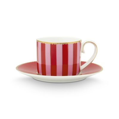 PIP - Love Birds coffee cup pair - Red/Pink - 125ml