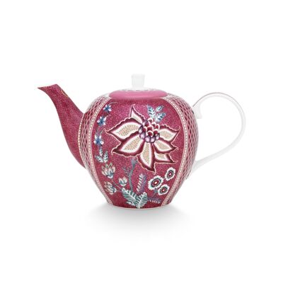 PIP - Flower Festival Teapot Raspberry 1.6L