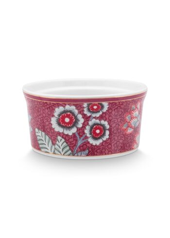 PIP - Ramequin rond Flower Festival Framboise - 8,7x4,3cm 1