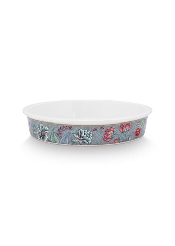 PIP - Plat de cuisson rond Flower Festival Bleu clair - 25,5x5cm 1