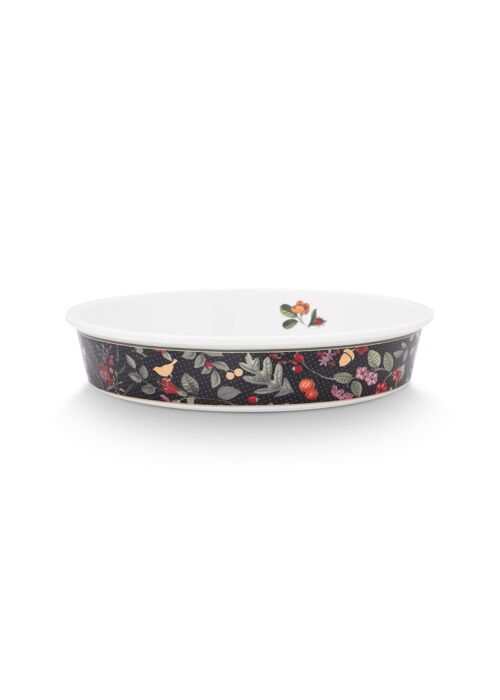 PIP - Plat de cuisson rond Winter Wonderland - Bleu foncé - 25,5x5cm