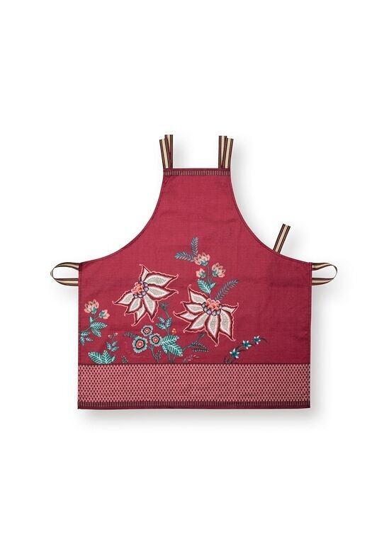 Tablier Flower Festival Framboise 85x88cm - PIP STUDIO