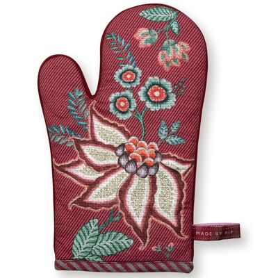 PIP - Flower Festival Potholder Raspberry 29x15cm