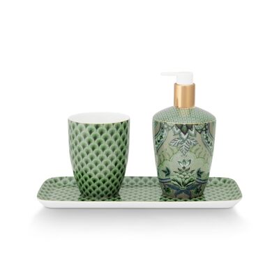 Set/3 Accesorios de Baño Kyoto Festival Green - PIP STUDIO