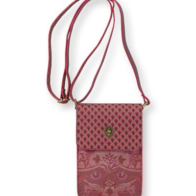 PIP - Bolsa para teléfono Kyoto Festival Rosa oscuro 13x20x4,7cm