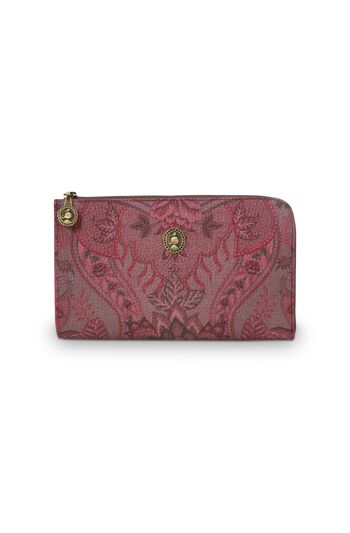 PIP - Cosmetic Zipper Pouch Kyoto Festival Dark Pink 21x12.5cm 1