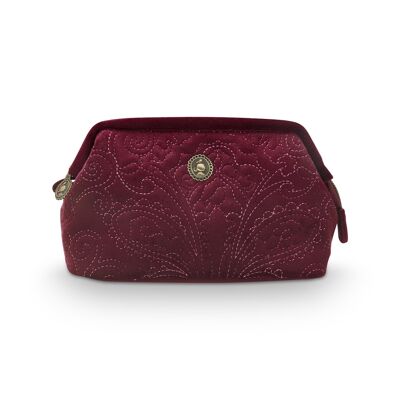 PIP - Porta cosmetici Small Velvet Quiltey Days Rosso 19x12x8.5cm