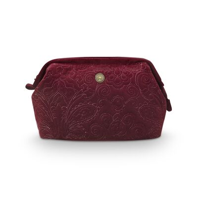 PIP - Borsa cosmetica Large Velvet Quiltey Days Red 26x18x12cm