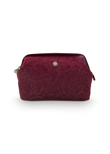 PIP - Cosmetic Purse Extra Large Velvet Quiltey Days Red 30x20.7x13.8cm 1