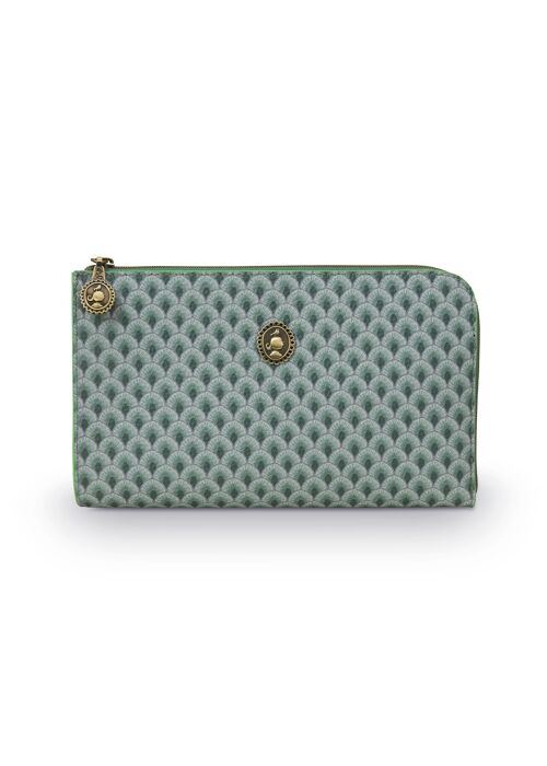 PIP - Cosmetic Zipper Pouch Suki Green 21x12.5cm