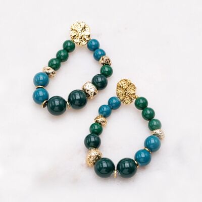 Soriakan earrings - Green gold