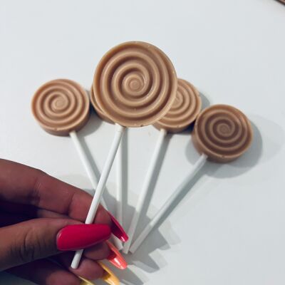 Scented fondant - Salted butter caramel lollipop